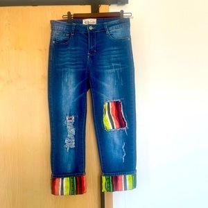 L&B Sz.8 cuffed denim pants